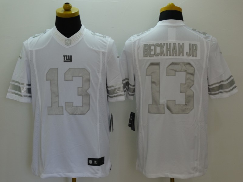 Men's New York Giants Odell Beckham Jr. #13 White Alternate Jersey